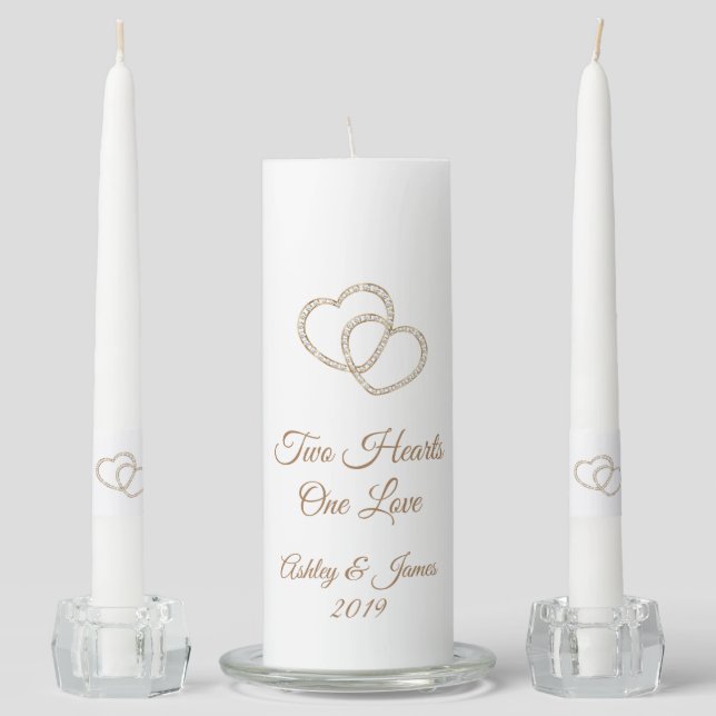 Candle Unity Set-Two Hearts (Front)