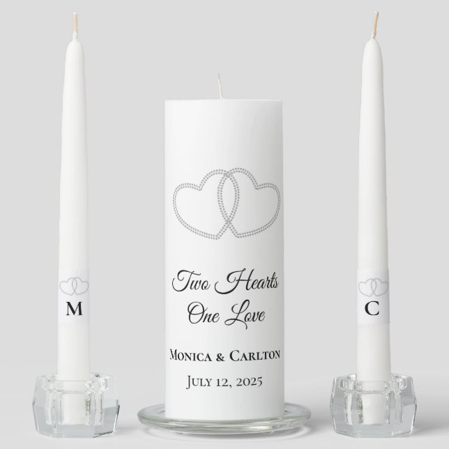 Candle Unity Set-Two Hearts (Front)