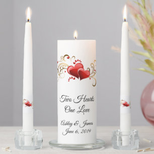 Candle Unity Set-Two Hearts