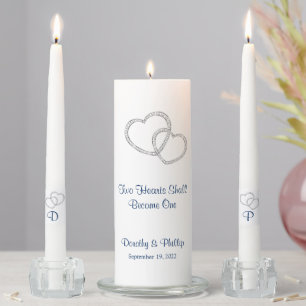 Candle Unity Set-Two Hearts Become One
