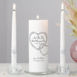 Candle Unity Set-Two Hearts Become One
