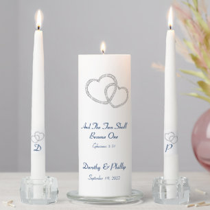 Candle Unity Set-Two Hearts Become One