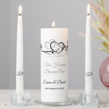 Candle Unity Set-two Hearts Become One by photographybydebbie at Zazzle