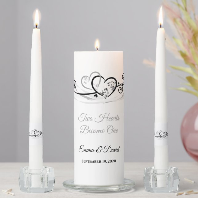Candle Unity Set-Two Hearts Become One (In Situ)