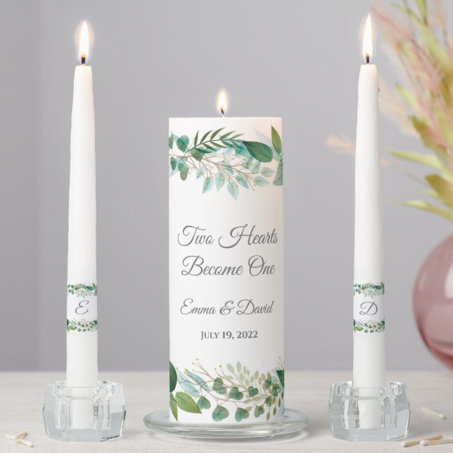 Candle Unity Set-Two Hearts Become One  (In Situ)