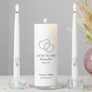 Candle Unity Set-Two Hearts Become One
