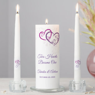 Candle Unity Set-Two Hearts Become One