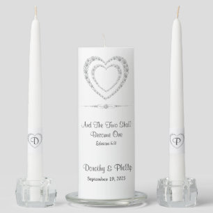 Candle Unity Set-Two Hearts Become One
