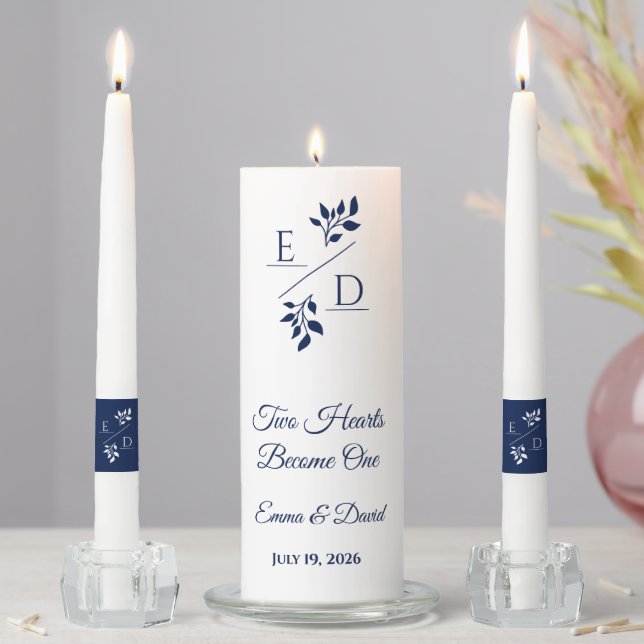 Candle Unity Set-Two Hearts Become One (In Situ)