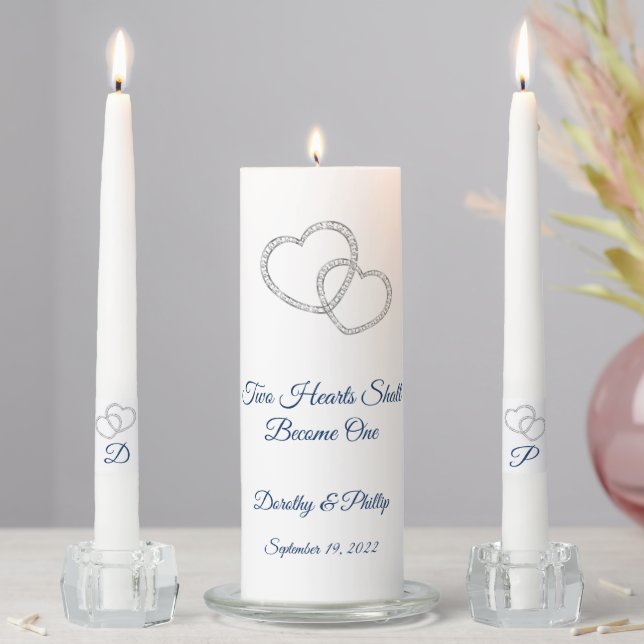 Candle Unity Set-Two Hearts Become One (In Situ)