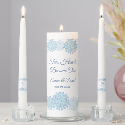 Candle Unity Set_Two Hearts Become One Hydrangea