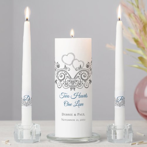 Candle Unity Set_Two Hearts Filigree
