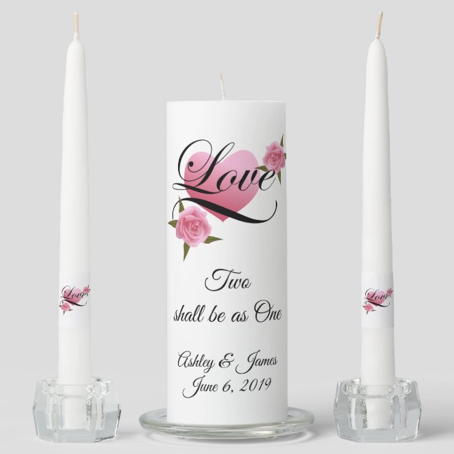 Candle Unity Set-Two Shall Be