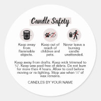 Paper Label Matte Candle Warning Labels, For Candles, Size: 1.5