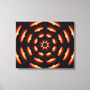 Candle Wheel Wrapped Canvas Print