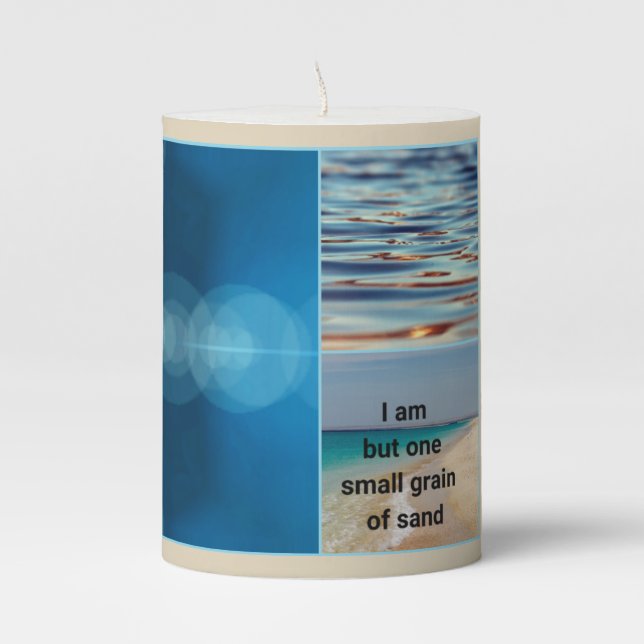 Candle with Abstract Design and Meme (Front)
