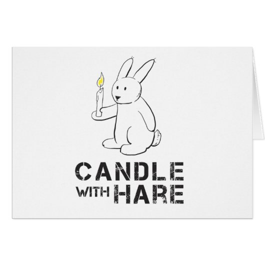 Candle With Hare - Product Cards (Front Horizontal)