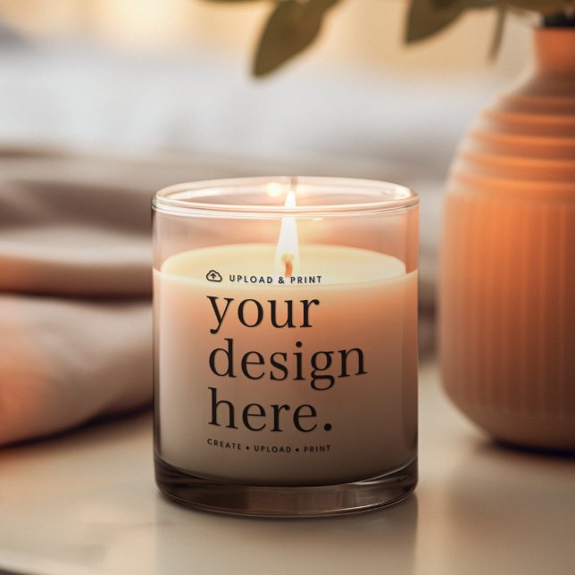 Candle Your Design Upload (Create, upload, print - a bespoke design candle created in your style, for business or personal use.)