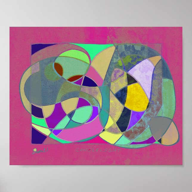 Candlelight Abstract v2 Poster (Front)