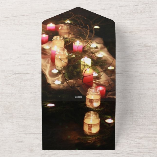 Candlelight All-In-One Invite – Customizable (Outside)