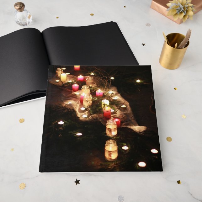 Candlelight Ceremony Guest Book – Customizable (Front Open)