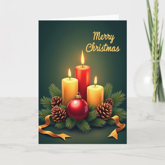 Candlelight Christmas Card (Front)