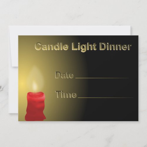 Candlelight Dinner Invitation