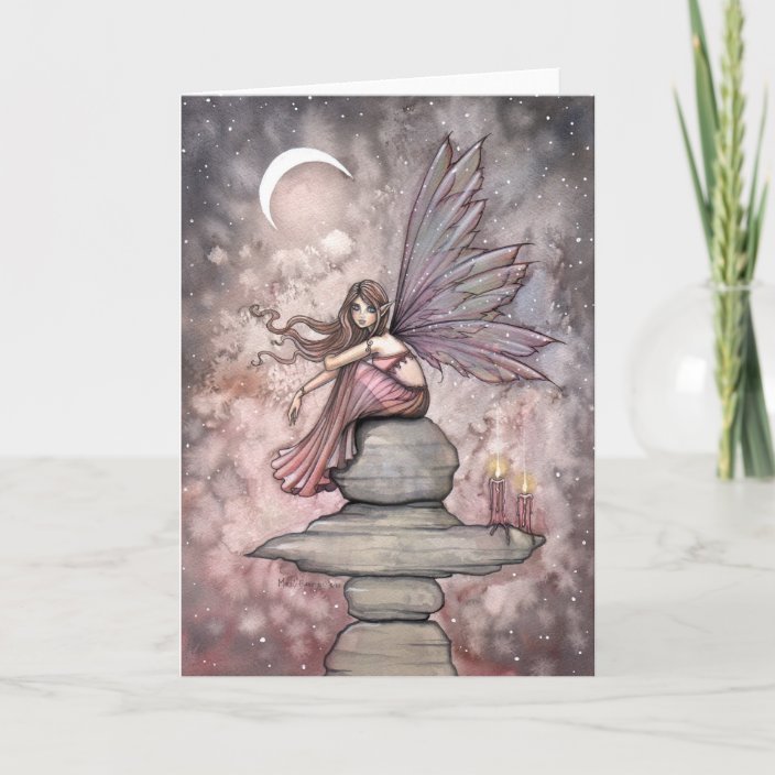 Candlelight Fairy Greeting Card by Molly Harrison | Zazzle.com