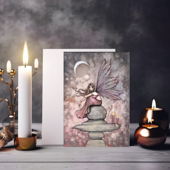 Candlelight Fairy Greeting Card By Molly Harrison by robmolily at Zazzle