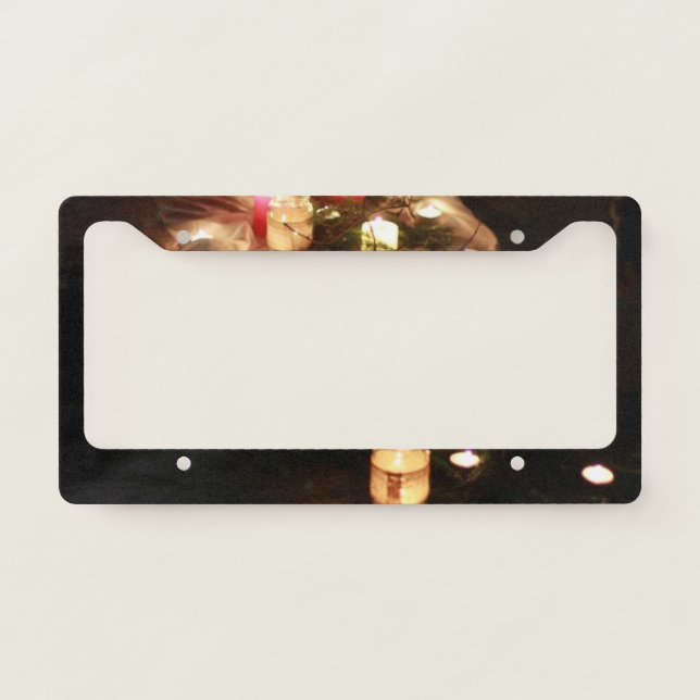 Candlelight Glow License Frame – Customizable (Front)