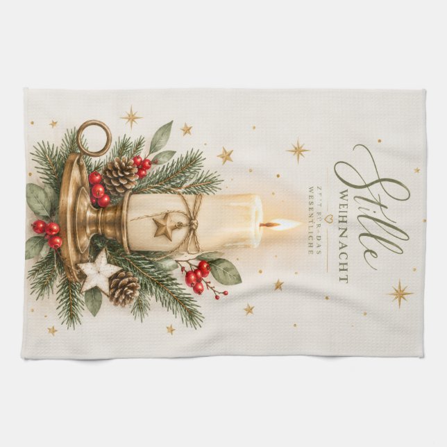 Candlelight Kitchen Towel (Horizontal)