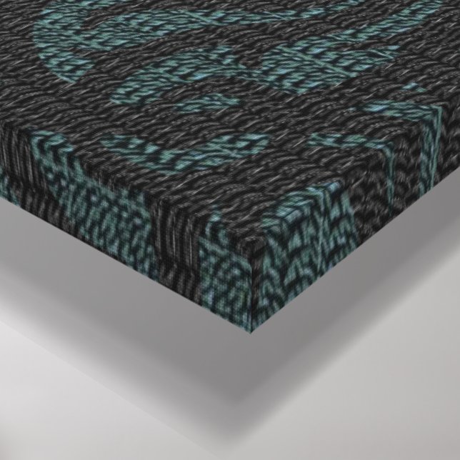 Candlelight tapestry weave Stretched Canvas Print (Corner(Bottom))