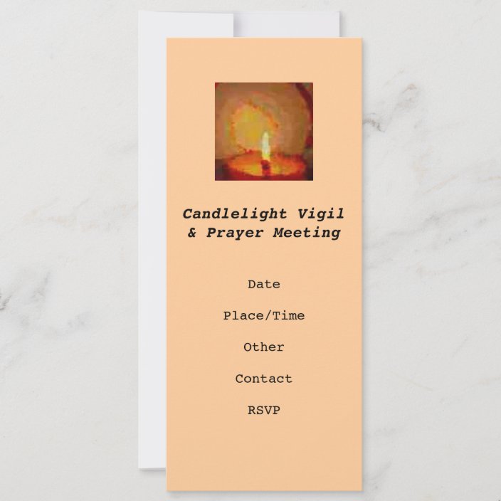 Candlelight Vigil Announcement