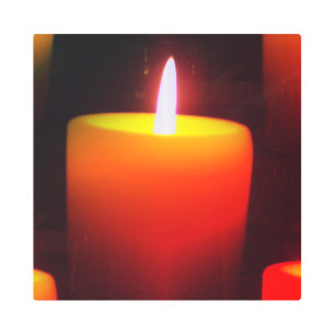 Candlelit Abstract in Miami Filter Metal Print
