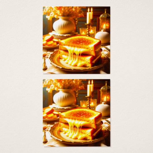 Candlelit Comfort Meal: Grilled Cheese Sandwich  (Front & Back)