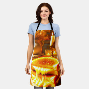 Candlelit Comfort Meal: Grilled Cheese Sandwich  Apron