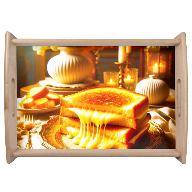 Candlelit Comfort Meal: Grilled Cheese Sandwich  Serving Tray (Front)
