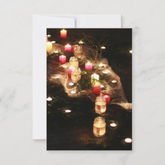 Candlelit Flat Thank You Card – Customizable