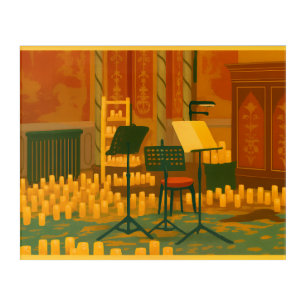 Candlelit Prelude – Music Room, Brighton Pavilion Acrylic Print