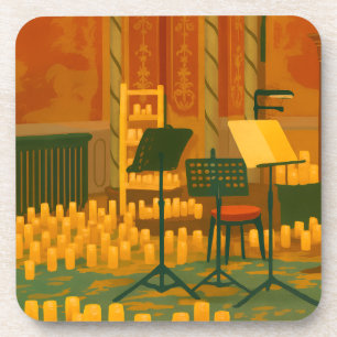Candlelit Prelude – Music Room, Brighton Pavilion Beverage Coaster