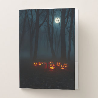 Candlelit Pumpkin Forest Halloween Folder