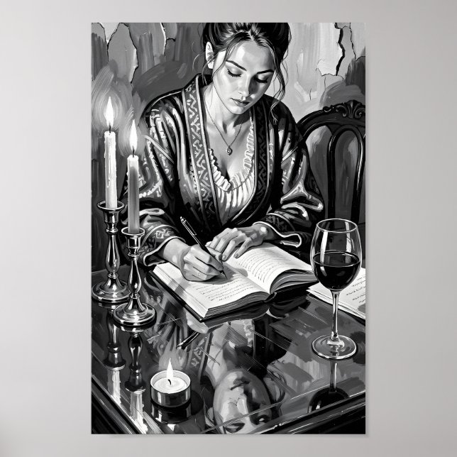 Candlelit Reflections in Silence Poster (Front)