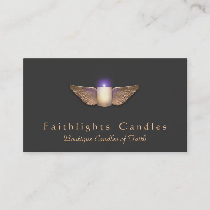 business cards for candle makers