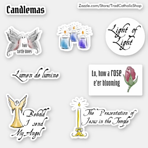 Candlemas Catholic Feast Religious Christmas  Sticker