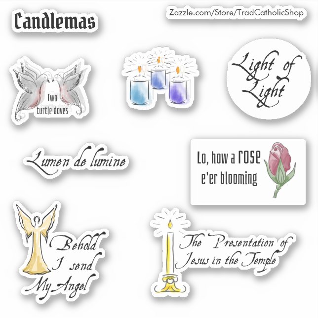 Candlemas Catholic Feast Religious Christmas  Sticker (Front)