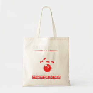 Candlepin Bowling Size of Balls Funny New England Tote Bag