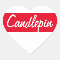 Candlepin Heart Sticker