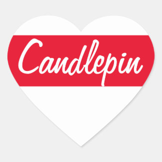 Candlepin Heart Sticker