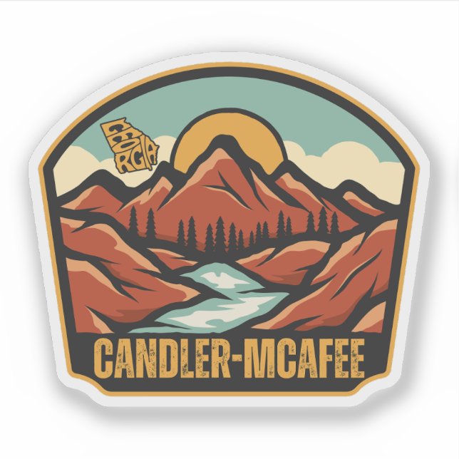 Candler-McAfee, Georgia Sticker (Front)