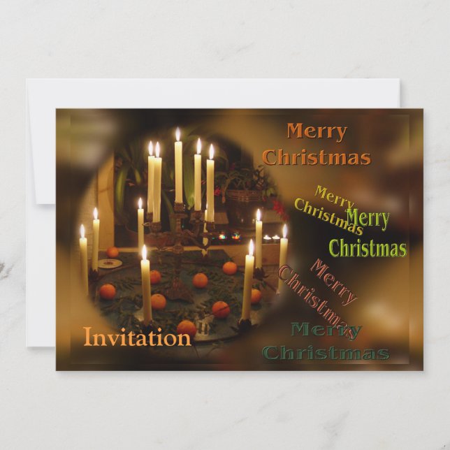 Candles #2 invitation (Front)